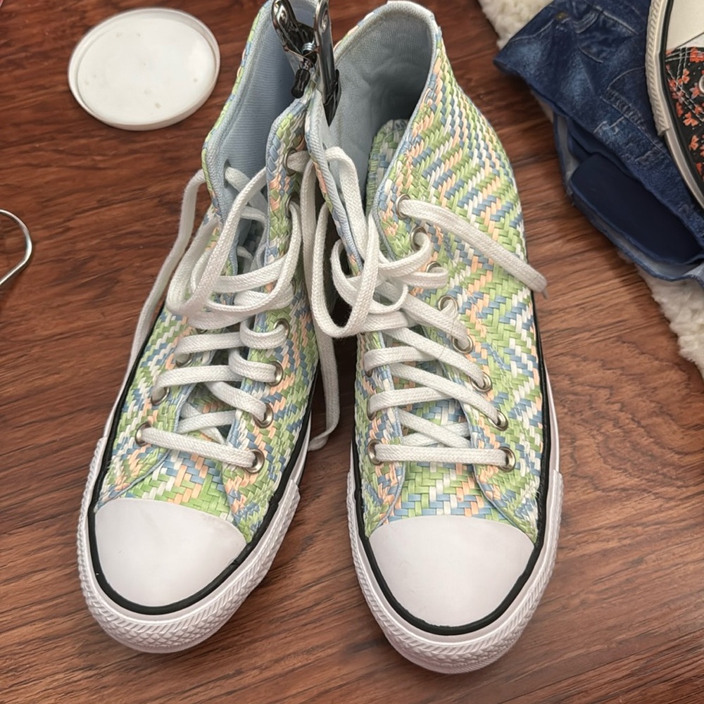 Chevron Converse High Top Sneakers
